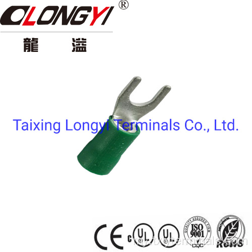 PVC insulated spade terminals longyi f copper lugs